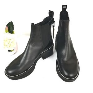 Zara platform ankle boots